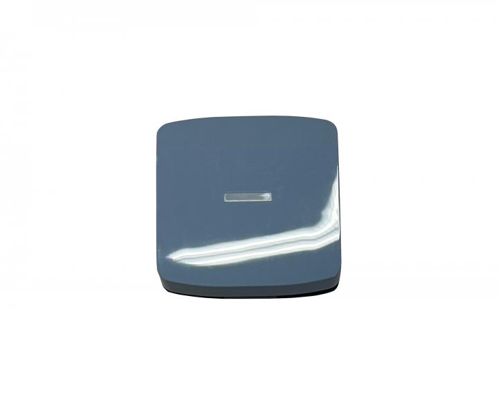 Kryt sp�na�a jednoduch� s priezorom ABB Tango 3558A-A653 M2 - svetlomodr�