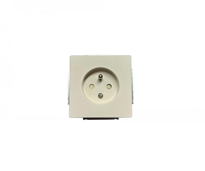 Z�suvka jednon�sobn� bez r�m�eka ABB Classic 5518C-A2359 B2, s clonami - tlmen� biela