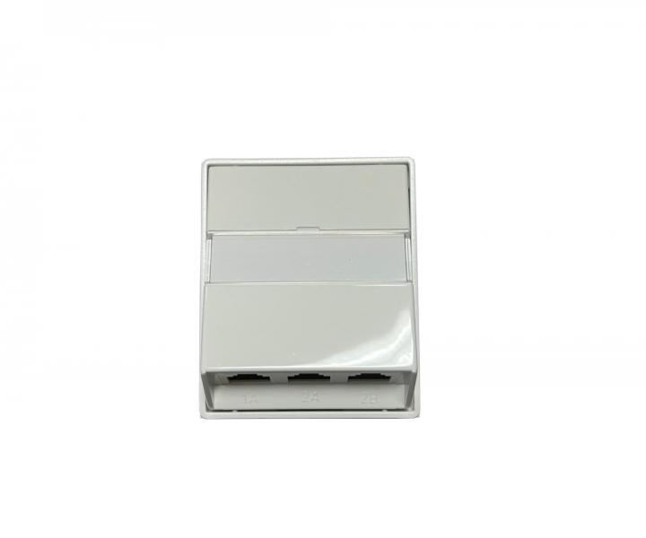 Kryt z�suvky trojn�sobn� telef�nny ABB Element-Time 5013E-A00217 03, popisn� pole - biela