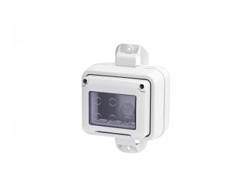 Vodotesn rozvodn puzdro s upevnenm na stp Gewiss C-System GW27057, IP55, 3 moduly (1x3)