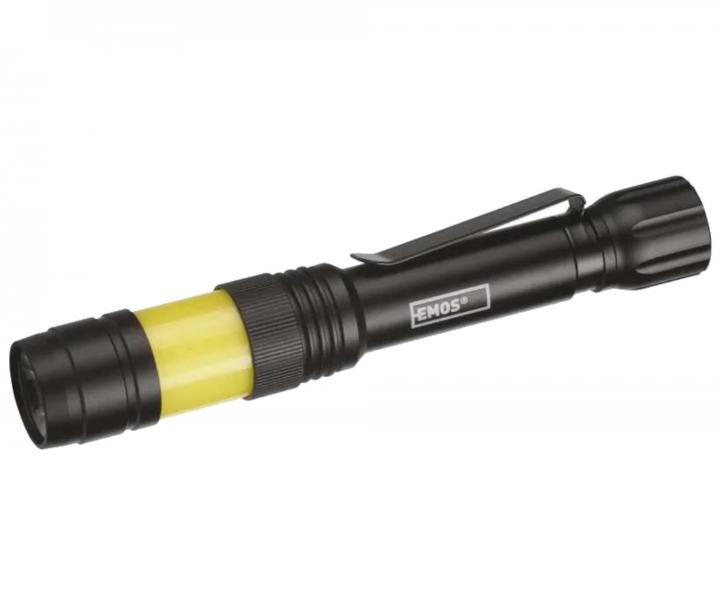 Baterkov svietidlo kovov Emos P3112 360 COB LED, 270 lm, 2x AA