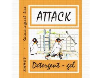 istiaci prostriedok na bazny Attack detergent gel - 1 l