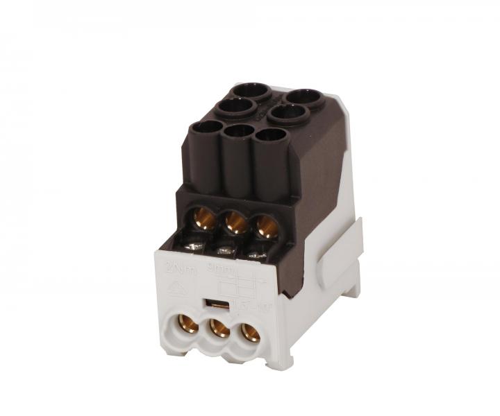Blok na rozdelenie fz Hora eTec UVB 100 L S, 101 A, 1000 V, 1-pl - ierny