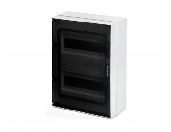 Rozvodnica na omietku Scame Ikona 679.2024.4, IP66, 24 modulov (2x12), 317x420x140 mm
