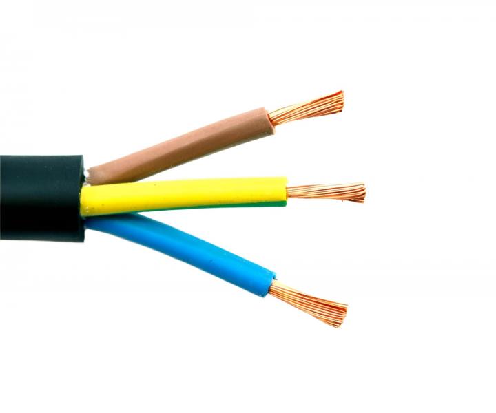 K�bel gumov� H05RR-F, 3Gx1,5, Meinhart, �ierny - 1 m