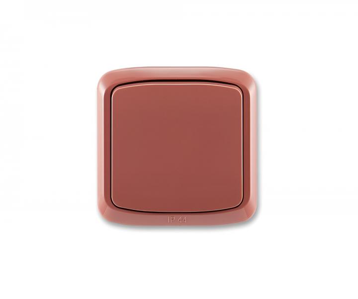 Sp�na� jednon�sobn� kompletn� ABB Tango 3558A-06940 R2, IP44, radenie 6 - vresovo �erven�