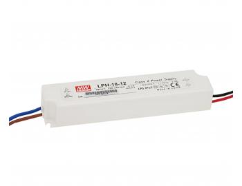 Nap�jac� zdroj pre LED Mean Well LPH-18-12, IP67, 18 W, 12 V DC