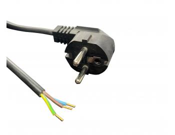 Flexo PVC nra 863157-1-54/10, 3Gx1,5, dutinky, uhlov vidlica, ierna - 10 m