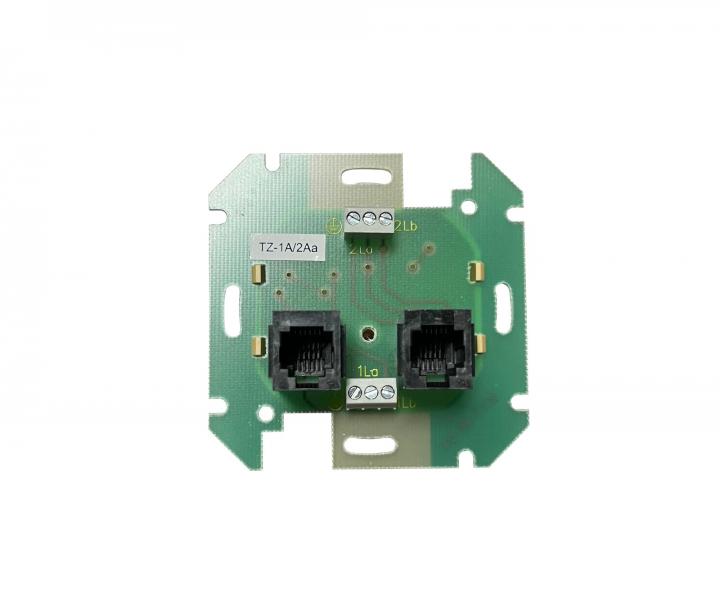 Pr�stroj telef�nnej z�suvky dvojit� ABB Tango 5013-A114