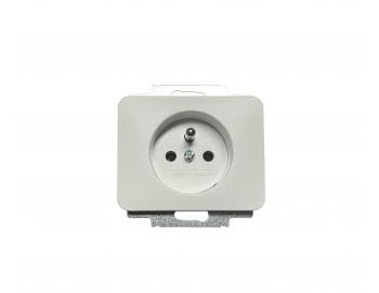 Z�suvka jednon�sobn� ABB Alpha Nea 5518B-A234024 - matn� biela