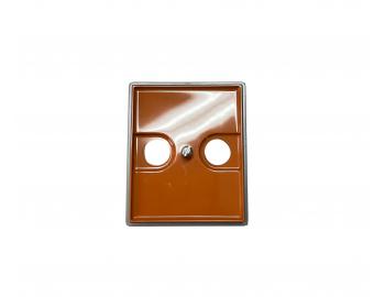 Kryt z�suvky telev�zny a rozhlasov� ABB Element-Time 5011E-A00200 07 - karamelov�/�adov� �ed�