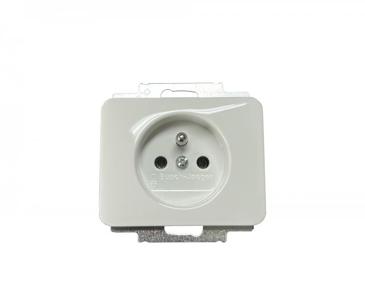 Z�suvka jednon�sobn� ABB Alpha Nea 5518B-A234024G - leskl� biela