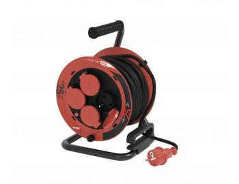 Predlovac kbel na bubne Emos P084256, 4x zsuvka, 230 V, 1 mm2 - 25 m