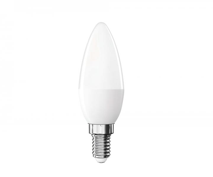 LED iarovka svieka Emos Classic ZQ3E21.3, E14, 4,2 W (40 W), tepl biela - 1 ks