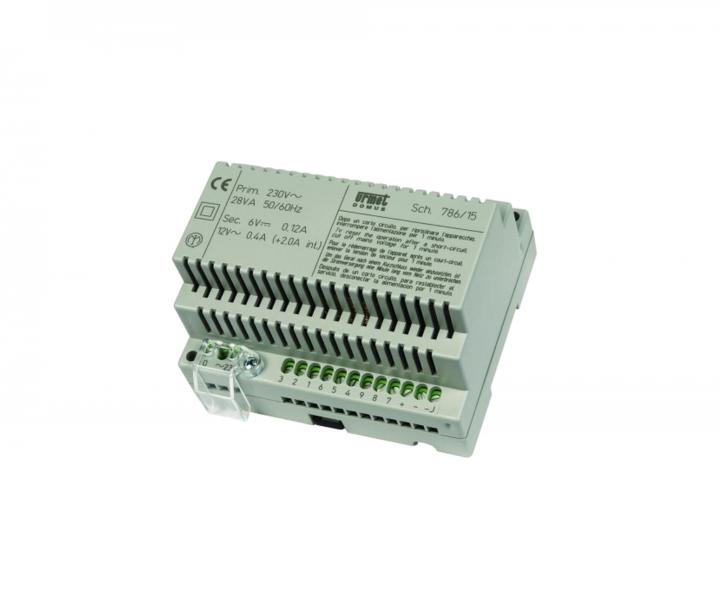 Zdroj Urmet 786/15, 230 V, 28 VA, 6 DIN modulov