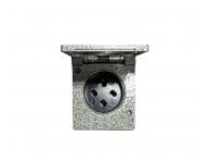 Z�suvka jednon�sobn� kovov� ABB 5515-6750, IP44, 380 V - �ed�