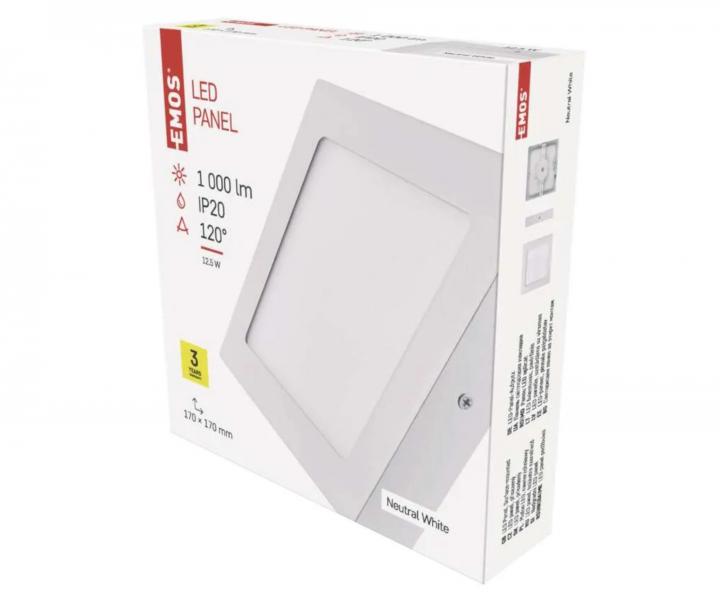tvorcov prsaden LED svietidlo Emos Profi ZM6132, 12,5 W, neutrln biela