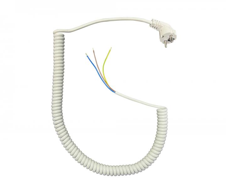 Flexo PVC skrten nra 863107-3-101/5, 3Gx1, dutinky, uhlov vidlica, biela - 5 m