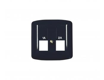 Kryt z�suvky telef�nny, dvojit� ABB Tango 5013A-A119M - tmavomodr�