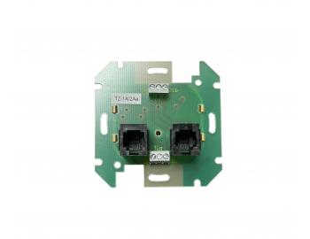 Pr�stroj telef�nnej z�suvky dvojit� ABB Tango 5013-A114