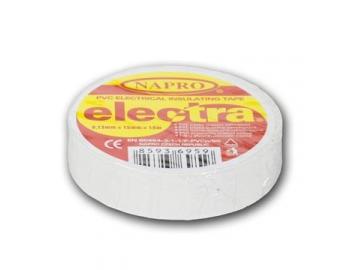Izolan pska Napro electra PVC 0,13 mm x 15 mm x 10 m, biela