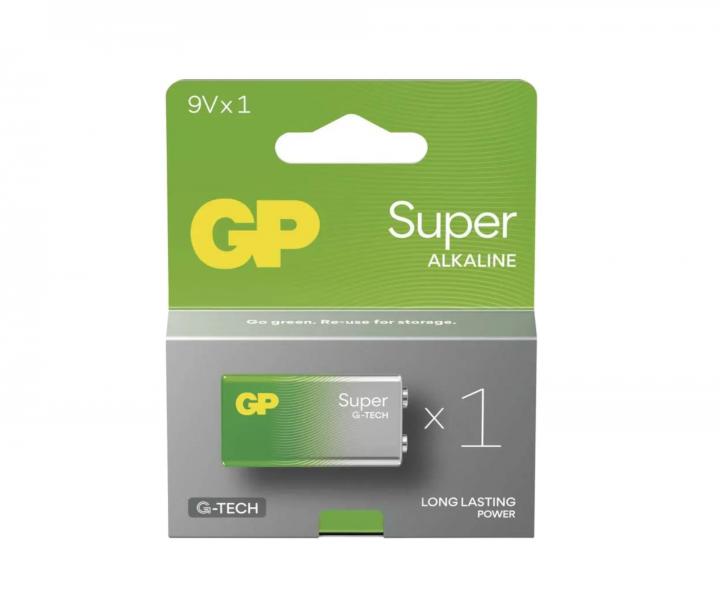 Alkalick batria GP Super 9V (6LR61) - 1 ks