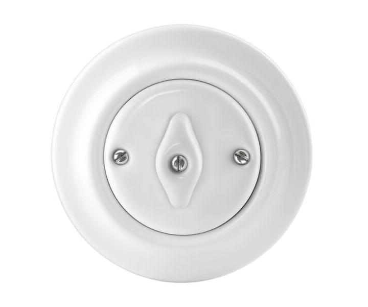 Prepna striedav, oton ABB Decento 3560K-C06345 - biela-porceln  