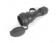 Gumov vidlica Fanton 80052, IP44, 16 A, 2P - ierna