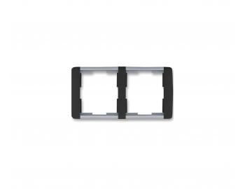 R�m�ek dvojit� vodorovn� ABB Element-Time 3901E-A00120 05 - �ierna / �adovo �ed�