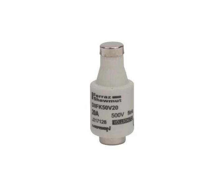 Pojistkov vloka Mersen J217128, DII DZ, gF, 20A, 500V - modr