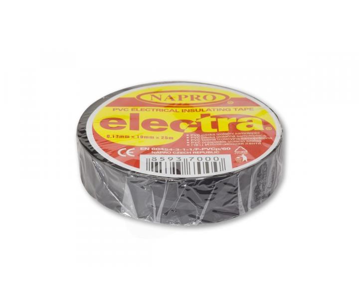 Izolan pska Napro electra PVC 0,13 mm x 15 mm x 10 m, ierna