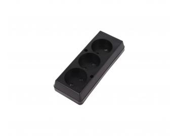 Trojnsobn zsuvka Jonex GN-370, IP20, 2P+Z, 16 A, 250 V, skrutkovacia - ierna