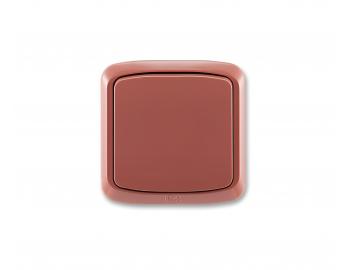 Sp�na� jednon�sobn� kompletn� ABB Tango 3558A-06940 R2, IP44, radenie 6 - vresovo �erven�