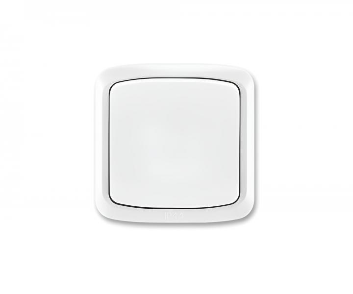 Sp�na� jednon�sobn� kompletn� ABB Tango 3558A-07940 B, IP44, radenie 7 - biela