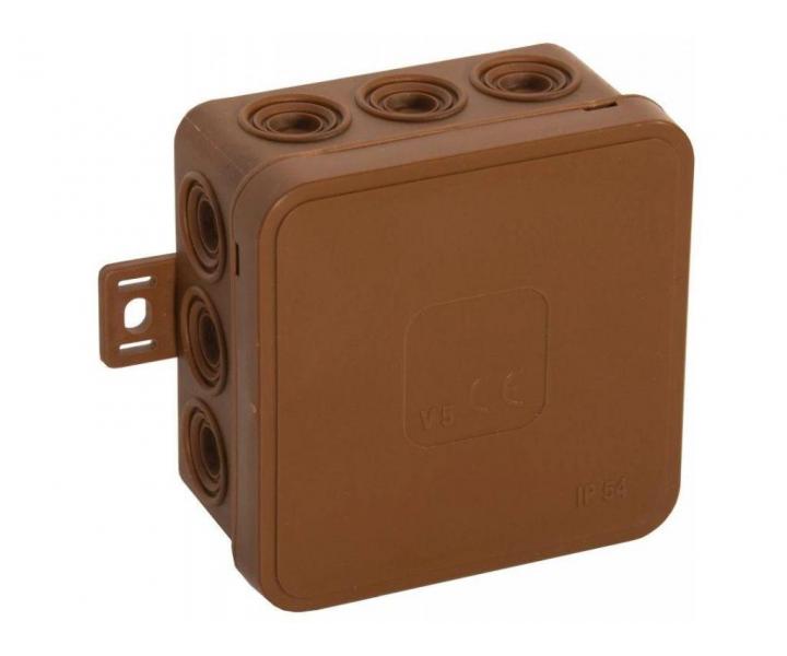 Rozboovacia krabica IP54 U.H.TED, V5, 75x75x41mm, elastick, hned