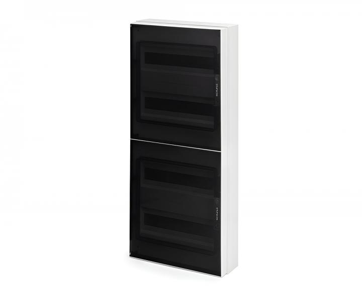 Rozvodnica na omietku Scame Ikona 679.4072.8, IP66, 72 modulov (4x18), 424x910x140 mm