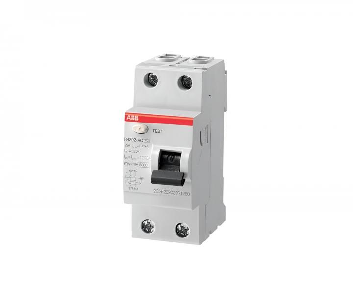 Prdov chrni ABB FH202 A-40/0,03, 2-plov, 40A, 6kA