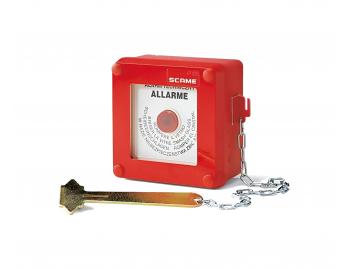 Tlaidlov hlsi poiaru Scame 676.35100, IP55 - erven