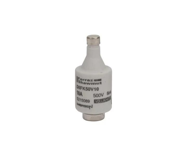 Pojistkov vloka Mersen S215089, vekos DII DZ, gF, 10A, 500V - erven
