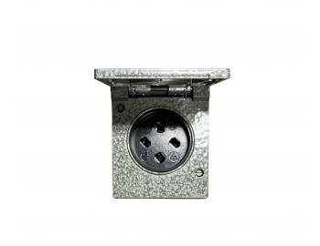 Z�suvka jednon�sobn� kovov� ABB 5515-6750, IP44, 380 V - �ed�