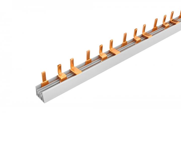 Prepojovacia li�ta HONI S-3L-210-10, 3 f�zy, 63 A, rozstup 15 mm, kol�k/jaz��ek - 22 cm