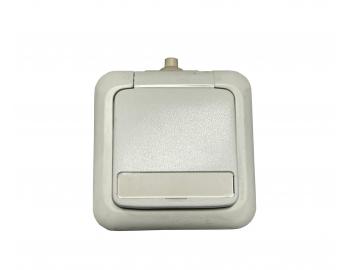 Zsuvka jednonsobn do vlhka ABB Variant 5518-2610 B, IP44, popisn pole - biela