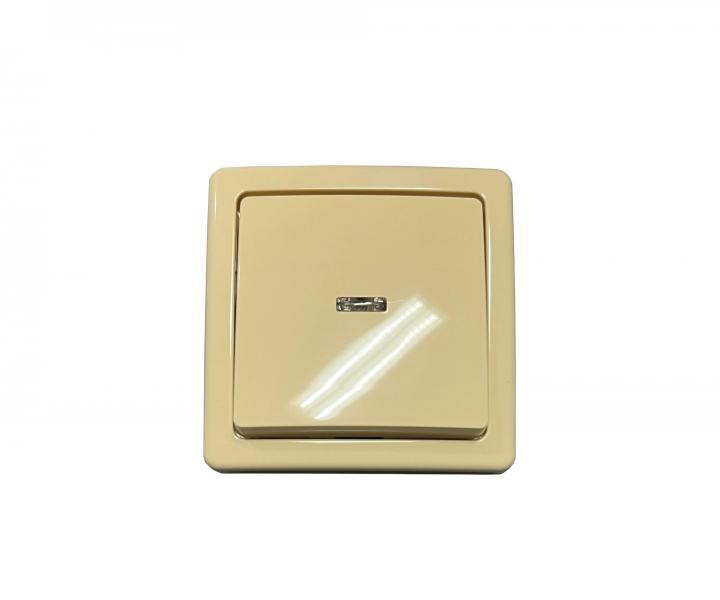 Ovl�da� zap�nac� kompletn� ABB Swing 3557G-C91342 C1, radenie 1, s priezorom - kr�mov�