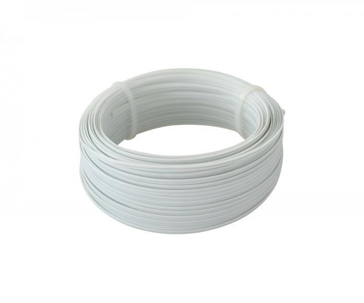 V�zac� dr�t s Fe dr�tom 0,60 mm, biely - 1 m