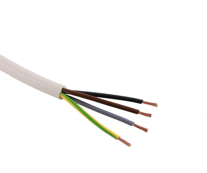 Kbel CYSY H05VV-F 4G2,5 Prysmian, biely