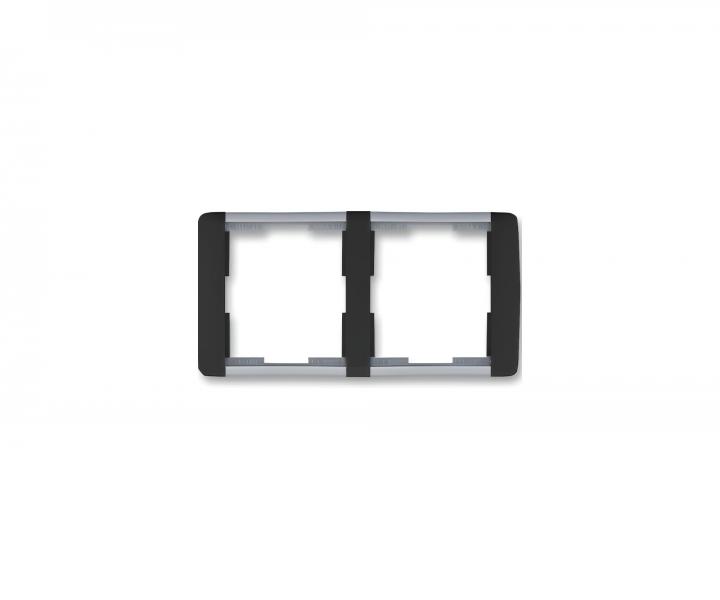 R�m�ek dvojit� vodorovn� ABB Element-Time 3901E-A00120 05 - �ierna / �adovo �ed�