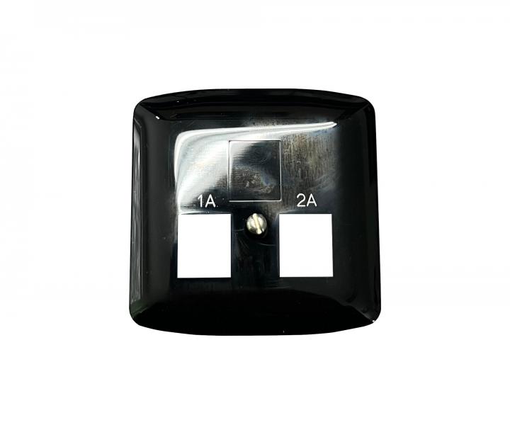 Kryt dvojitej zsuvky telefnnej ABB Tango 5013A-A119N - ierna