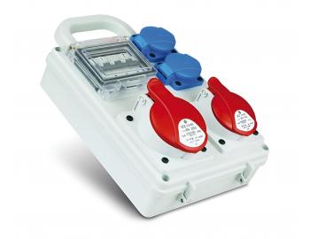 Z�suvkov� rozvodnica s dr�iakom SEZ ROS-I 1603 D, IP44, 1x3253, 1x1653, 2x230 V