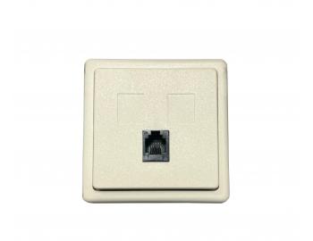 Jednoduch� telef�nna z�suvka ABB Classic 5013C-0210 B2 - tlmen� biela