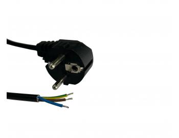 Flexo PVC nra 853077-1-2/2, 3Gx0,75, uhlov vidlica, ierna - 2 m